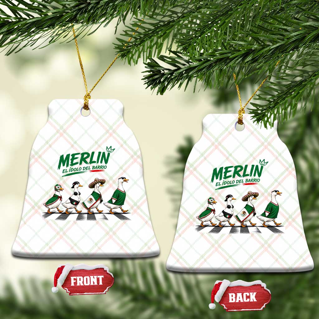 Merlin the Ducks Crosswalk Walk Parody Ceramic Ornament El Idolo Del Barrio Mexico Duck Soccer Football Fans