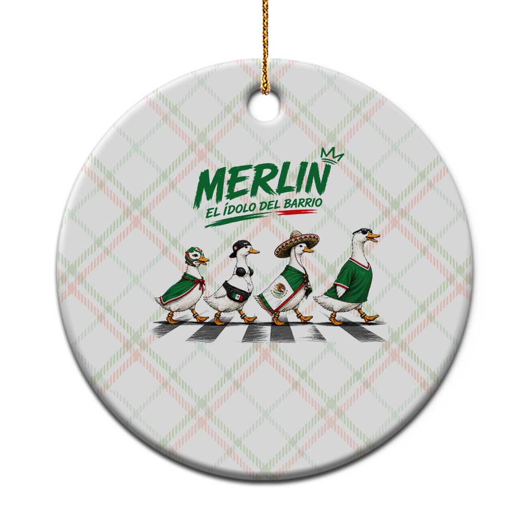Merlin the Ducks Crosswalk Walk Parody Ceramic Ornament El Idolo Del Barrio Mexico Duck Soccer Football Fans