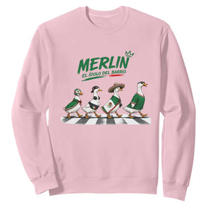 Merlin the Ducks Crosswalk Walk Parody Sweatshirt El Idolo Del Barrio Mexico Duck Soccer Football Fans