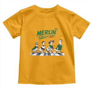 Merlin the Ducks Crosswalk Walk Parody Toddler T Shirt El Idolo Del Barrio Mexico Duck Soccer Football Fans