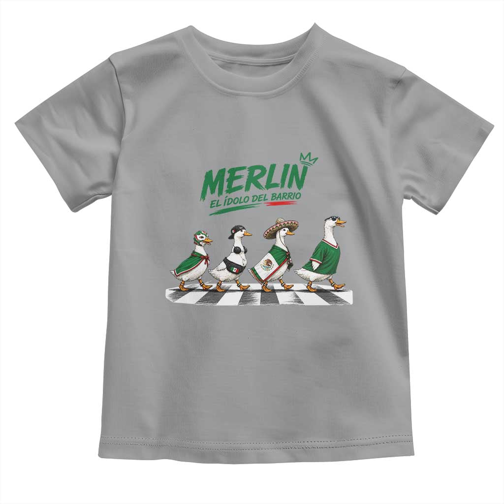 Merlin the Ducks Crosswalk Walk Parody Toddler T Shirt El Idolo Del Barrio Mexico Duck Soccer Football Fans