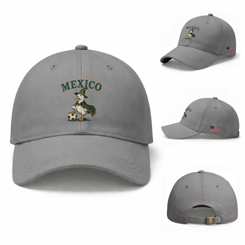 Vintage Mexico Soccer Wizard Duck Magical Fantasy Baseball Cap Retro Mexican Pride Football Fans