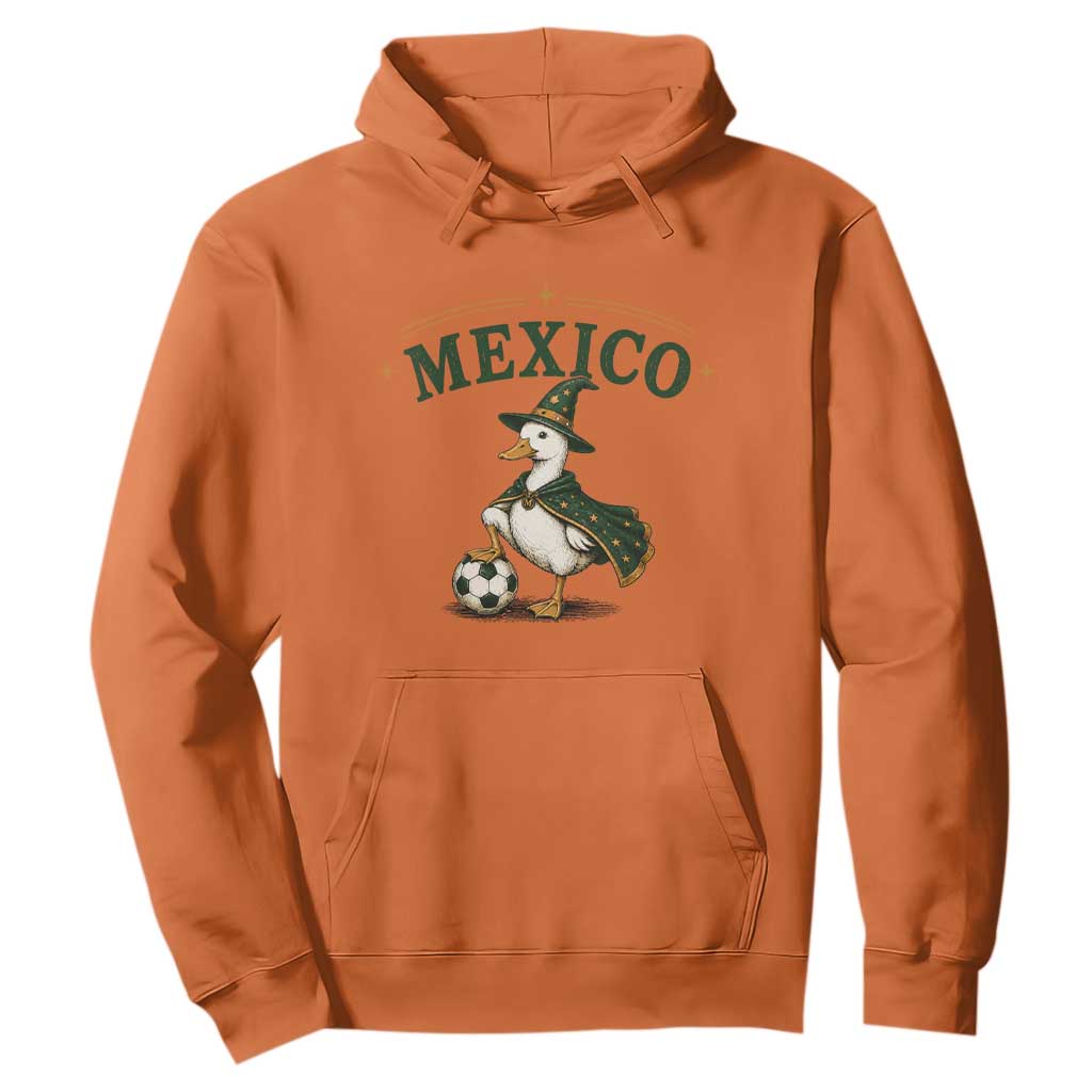 Vintage Mexico Soccer Wizard Duck Magical Fantasy Hoodie Retro Mexican Pride Football Fans