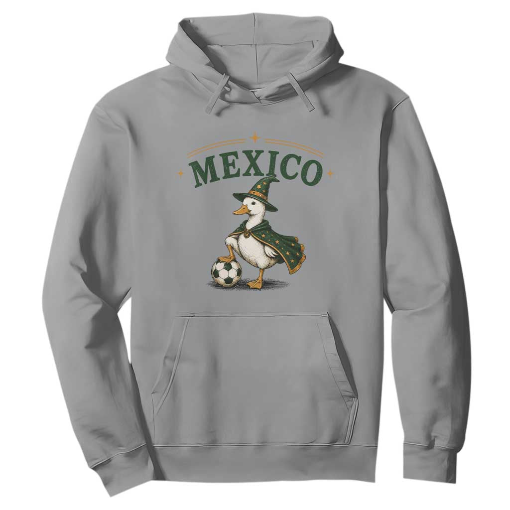 Vintage Mexico Soccer Wizard Duck Magical Fantasy Hoodie Retro Mexican Pride Football Fans