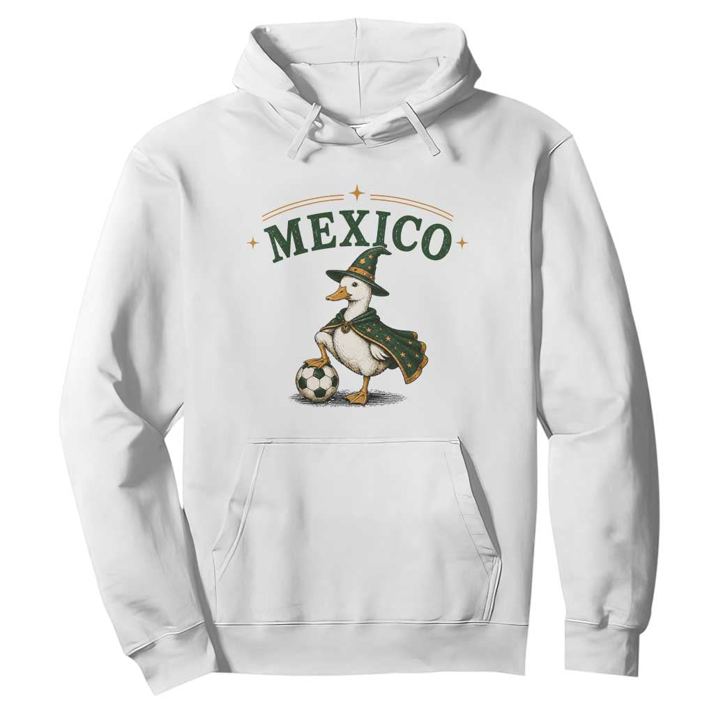 Vintage Mexico Soccer Wizard Duck Magical Fantasy Hoodie Retro Mexican Pride Football Fans