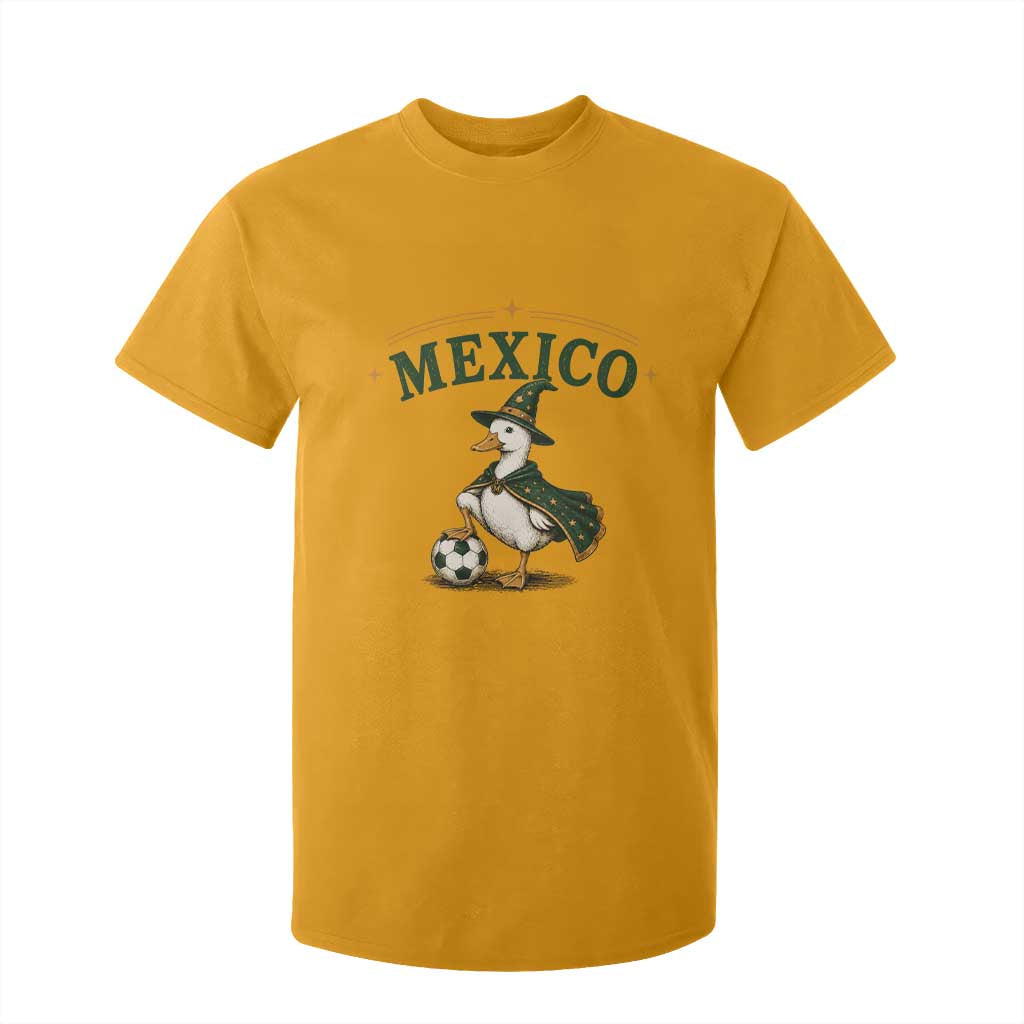 Vintage Mexico Soccer Wizard Duck Magical Fantasy T Shirt For Kid Retro Mexican Pride Football Fans