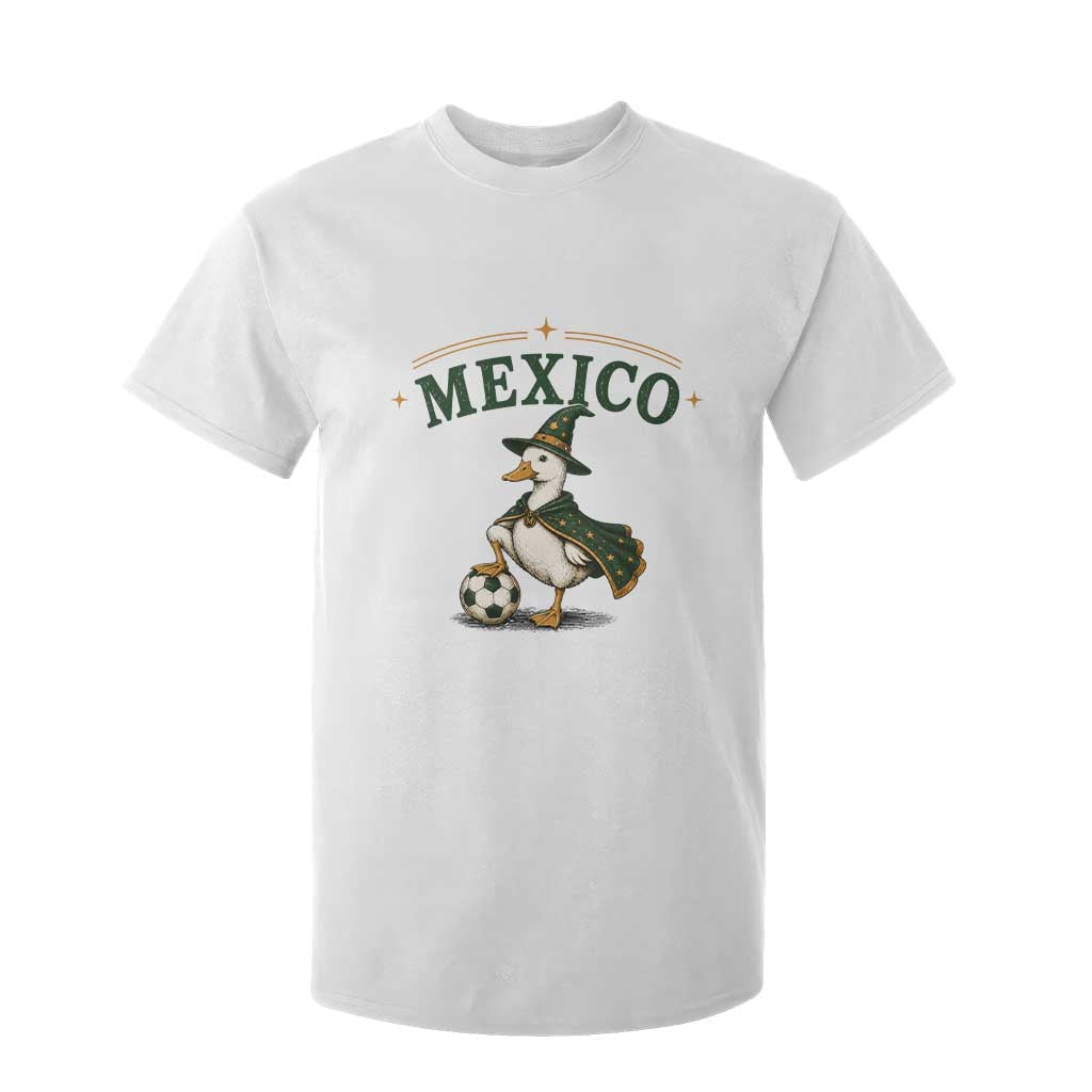 Vintage Mexico Soccer Wizard Duck Magical Fantasy T Shirt For Kid Retro Mexican Pride Football Fans