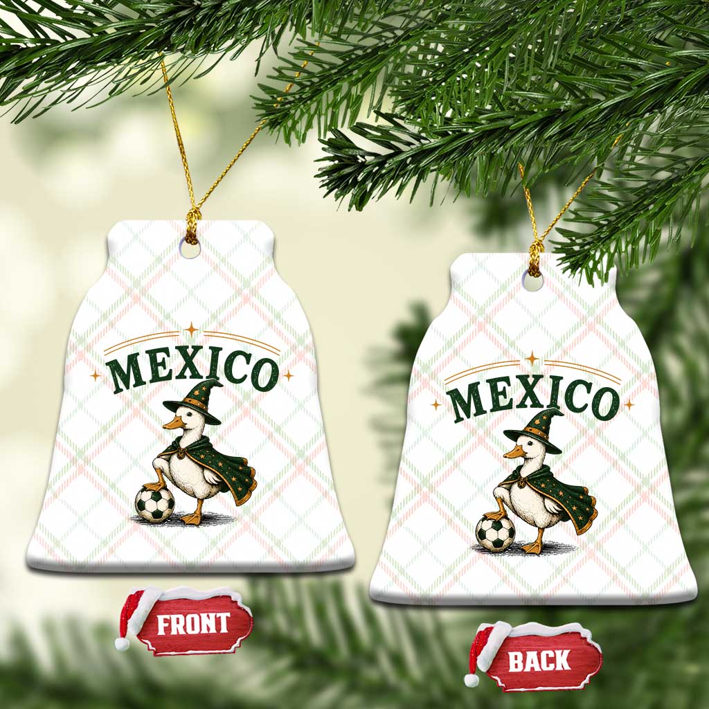 Vintage Mexico Soccer Wizard Duck Magical Fantasy Ceramic Ornament Retro Mexican Pride Football Fans