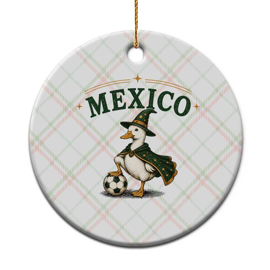 Vintage Mexico Soccer Wizard Duck Magical Fantasy Ceramic Ornament Retro Mexican Pride Football Fans