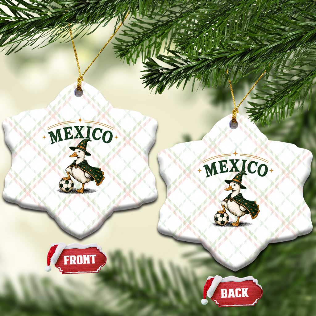 Vintage Mexico Soccer Wizard Duck Magical Fantasy Ceramic Ornament Retro Mexican Pride Football Fans