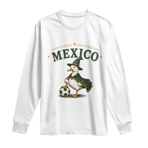 Vintage Mexico Soccer Wizard Duck Magical Fantasy Long Sleeve Shirt Retro Mexican Pride Football Fans