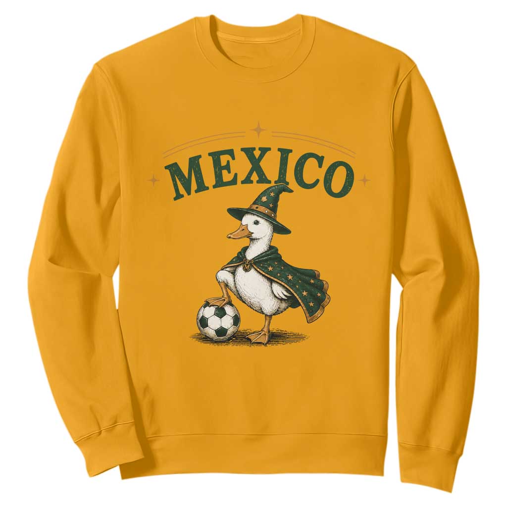 Vintage Mexico Soccer Wizard Duck Magical Fantasy Sweatshirt Retro Mexican Pride Football Fans