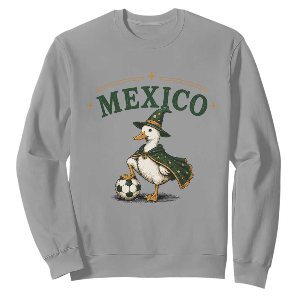 Vintage Mexico Soccer Wizard Duck Magical Fantasy Sweatshirt Retro Mexican Pride Football Fans