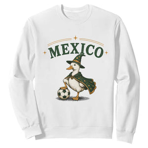 Vintage Mexico Soccer Wizard Duck Magical Fantasy Sweatshirt Retro Mexican Pride Football Fans