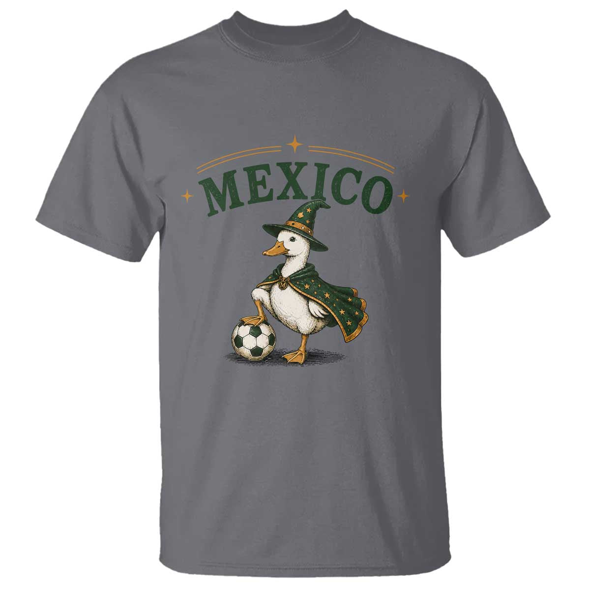 Vintage Mexico Soccer Wizard Duck Magical Fantasy T Shirt Retro Mexican Pride Football Fans