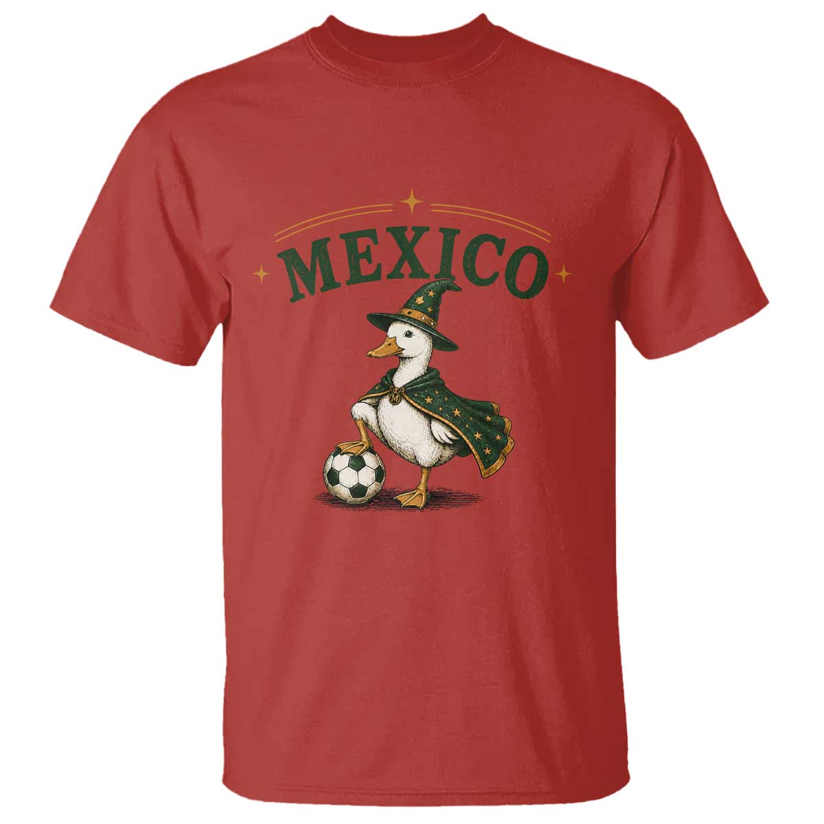 Vintage Mexico Soccer Wizard Duck Magical Fantasy T Shirt Retro Mexican Pride Football Fans