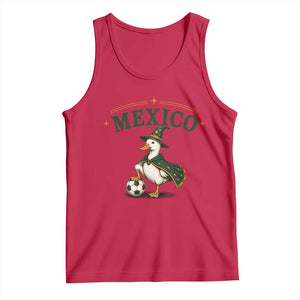 Vintage Mexico Soccer Wizard Duck Magical Fantasy Tank Top Retro Mexican Pride Football Fans