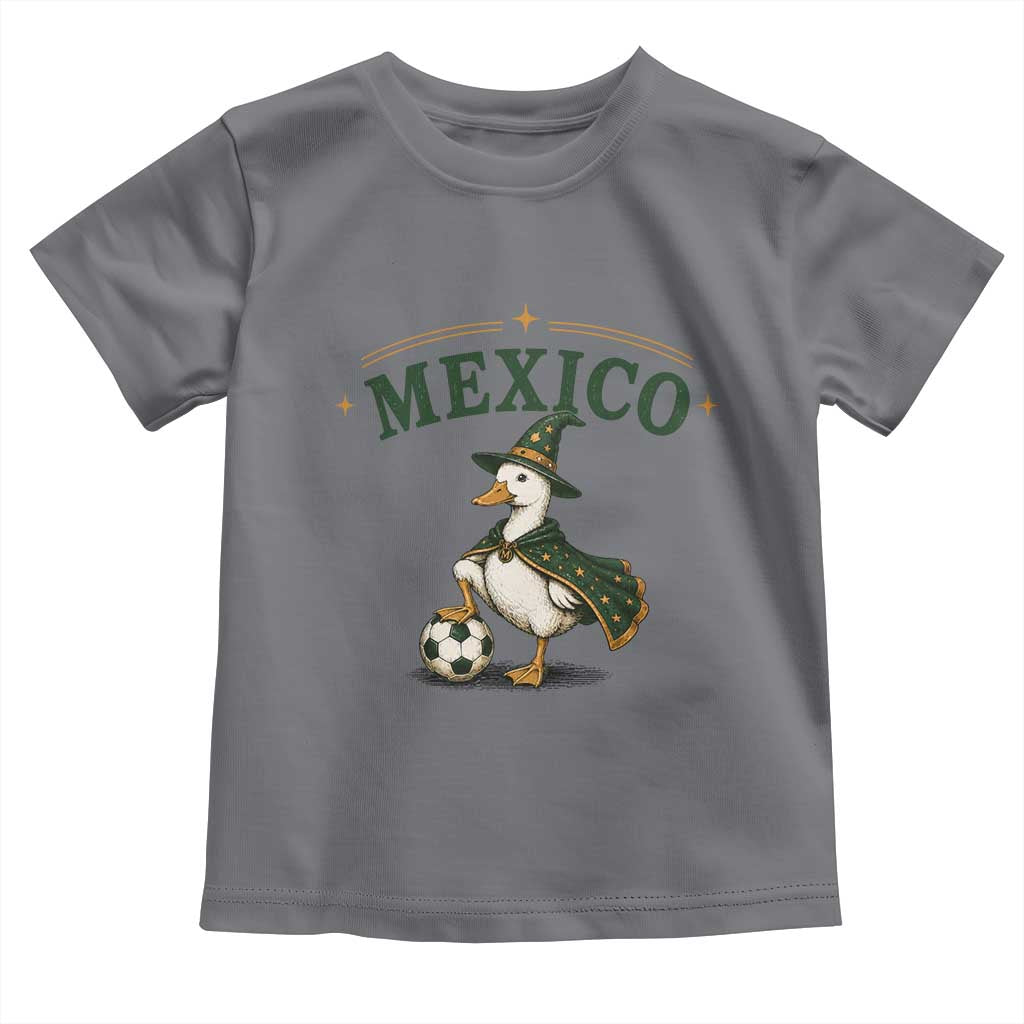 Vintage Mexico Soccer Wizard Duck Magical Fantasy Toddler T Shirt Retro Mexican Pride Football Fans