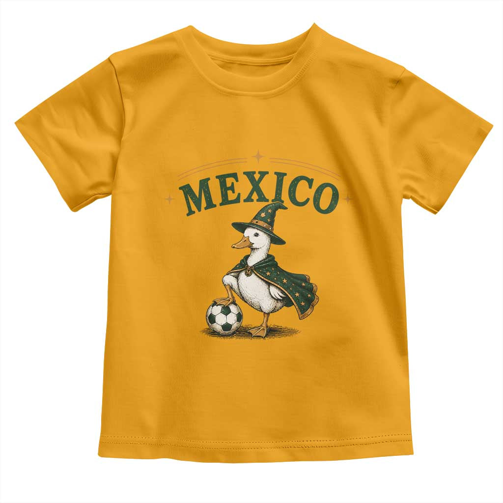 Vintage Mexico Soccer Wizard Duck Magical Fantasy Toddler T Shirt Retro Mexican Pride Football Fans