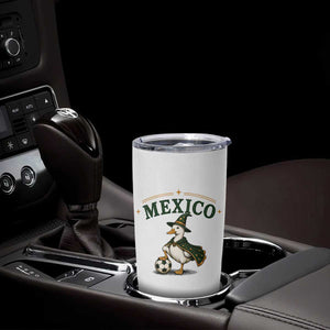 Vintage Mexico Soccer Wizard Duck Magical Fantasy Tumbler Cup Retro Mexican Pride Football Fans