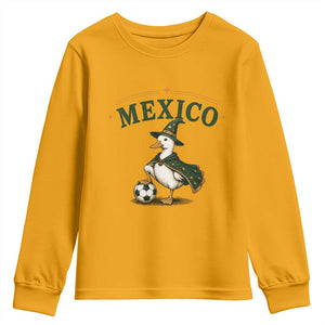 Vintage Mexico Soccer Wizard Duck Magical Fantasy Youth Sweatshirt Retro Mexican Pride Football Fans