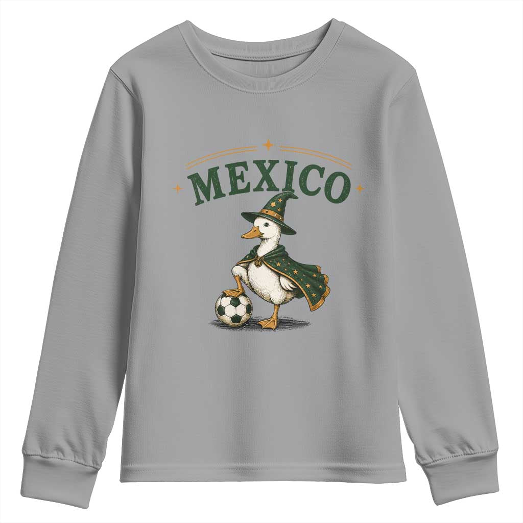 Vintage Mexico Soccer Wizard Duck Magical Fantasy Youth Sweatshirt Retro Mexican Pride Football Fans