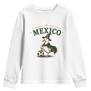Vintage Mexico Soccer Wizard Duck Magical Fantasy Youth Sweatshirt Retro Mexican Pride Football Fans