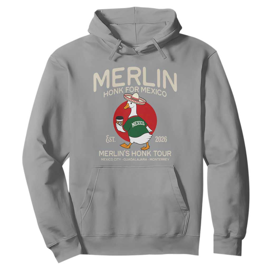 Merlin the Duck Honk Tour Mexico Retro Band Parody Hoodie Mexican Pride Soccer Locer Football Fans