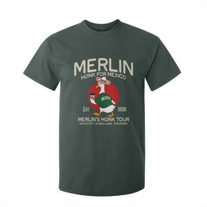 Merlin the Duck Honk Tour Mexico Retro Band Parody T Shirt For Kid Mexican Pride Soccer Locer Football Fans