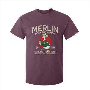Merlin the Duck Honk Tour Mexico Retro Band Parody T Shirt For Kid Mexican Pride Soccer Locer Football Fans