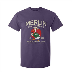 Merlin the Duck Honk Tour Mexico Retro Band Parody T Shirt For Kid Mexican Pride Soccer Locer Football Fans