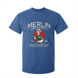 Merlin the Duck Honk Tour Mexico Retro Band Parody T Shirt For Kid Mexican Pride Soccer Locer Football Fans