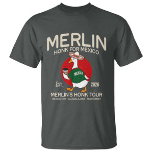 Merlin the Duck Honk Tour Mexico Retro Band Parody T Shirt Mexican Pride Soccer Locer Football Fans