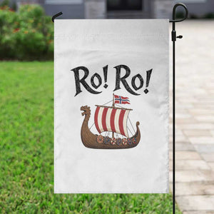 Funny Norwegian Viking Longship Ro Ro Garden Flag Retro Norge Norway Flag Football Fans TS02 Print Your Wear