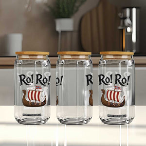 Funny Norwegian Viking Longship Ro Ro Glass Can Retro Norge Norway Flag Football Fans TS02 Print Your Wear