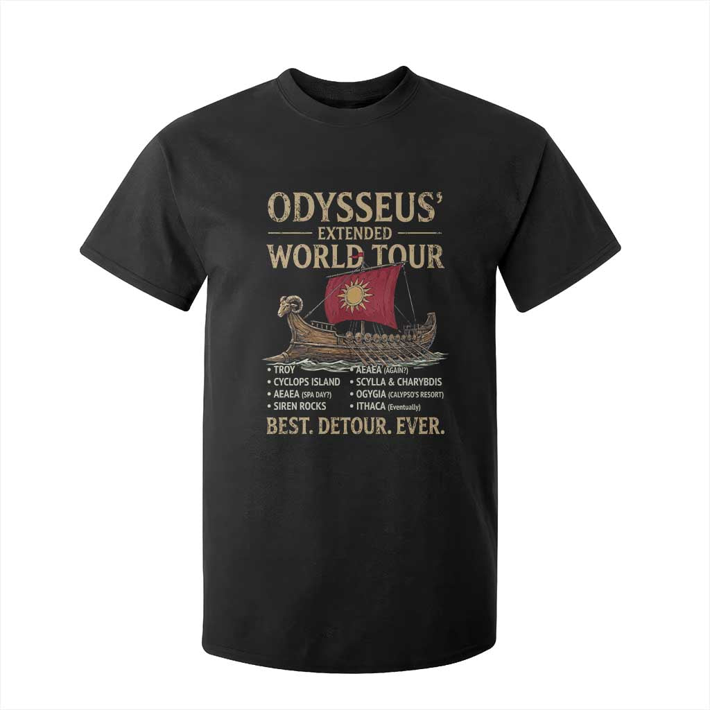 Odysseus Extended World Tour T Shirt For Kid Funny Greek Mythology Odyssey History Gift