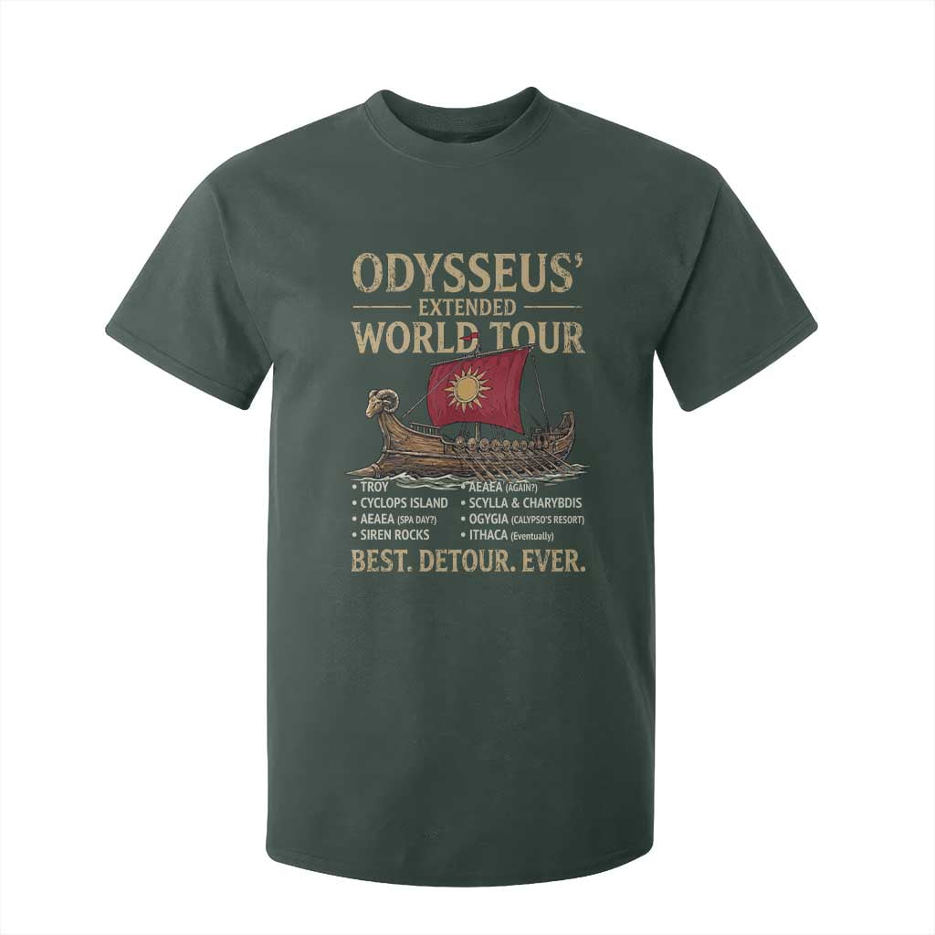 Odysseus Extended World Tour T Shirt For Kid Funny Greek Mythology Odyssey History Gift