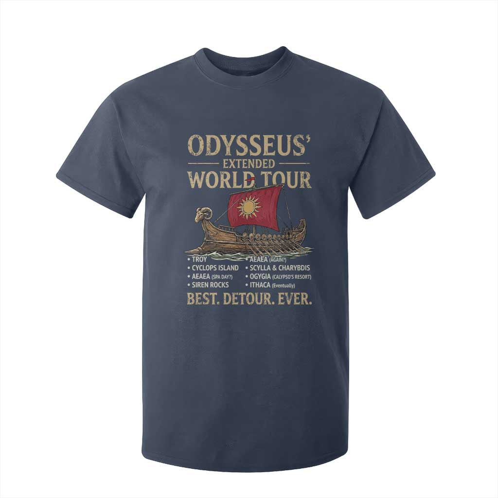 Odysseus Extended World Tour T Shirt For Kid Funny Greek Mythology Odyssey History Gift