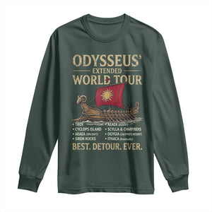 Odysseus Extended World Tour Long Sleeve Shirt Funny Greek Mythology Odyssey History Gift