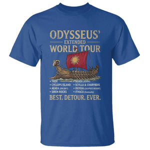 Odysseus Extended World Tour T Shirt Funny Greek Mythology Odyssey History Gift
