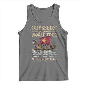 Odysseus Extended World Tour Tank Top Funny Greek Mythology Odyssey History Gift