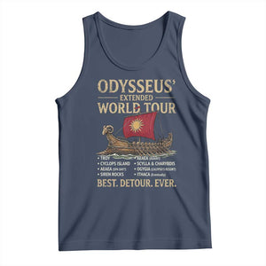 Odysseus Extended World Tour Tank Top Funny Greek Mythology Odyssey History Gift