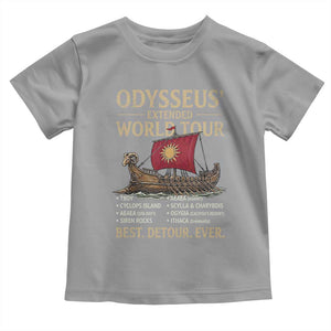 Odysseus Extended World Tour Toddler T Shirt Funny Greek Mythology Odyssey History Gift