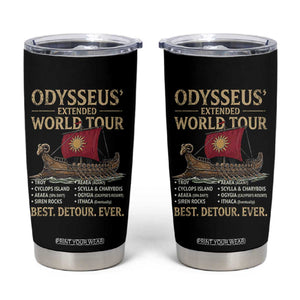 Odysseus Extended World Tour Tumbler Cup Funny Greek Mythology Odyssey History Gift