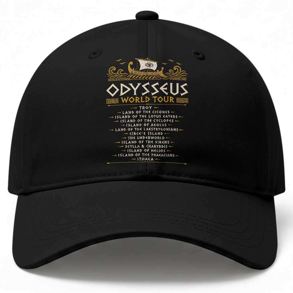 Odysseus World Tour Epic Journey Baseball Cap Funny Greek Mythology Odyssey History Gift TS02 Print Your Wear
