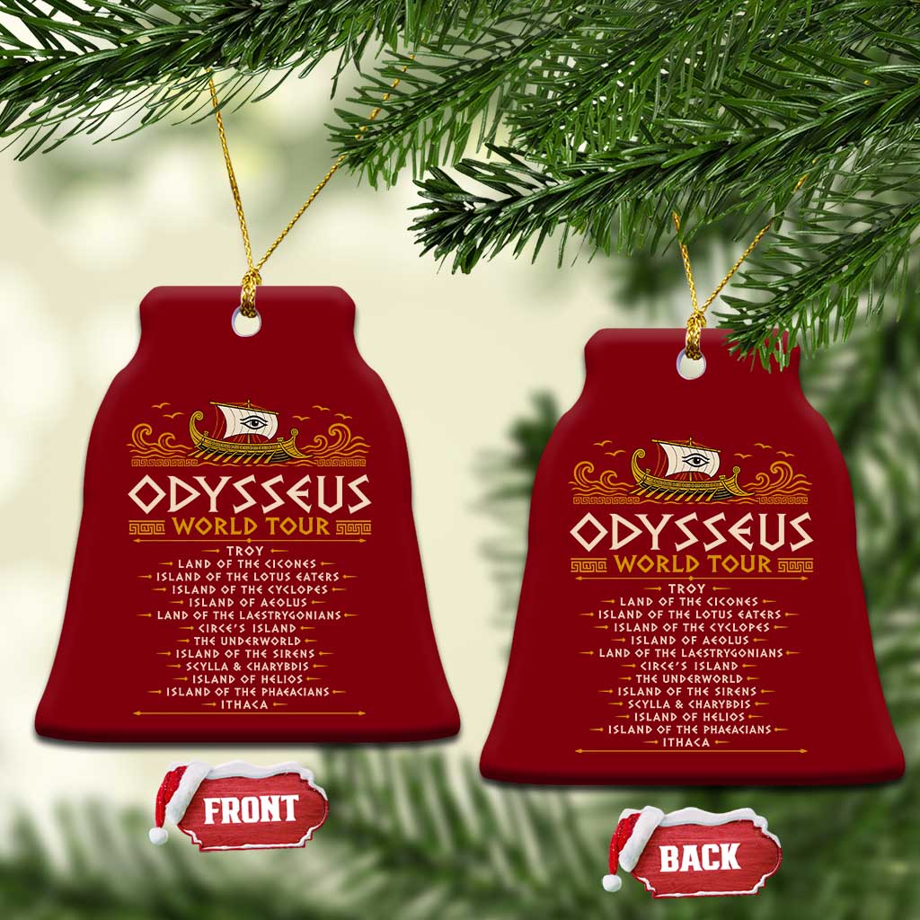 Odysseus World Tour Epic Journey Ceramic Ornament Funny Greek Mythology Odyssey History Gift