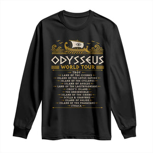 Odysseus World Tour Epic Journey Long Sleeve Shirt Funny Greek Mythology Odyssey History Gift