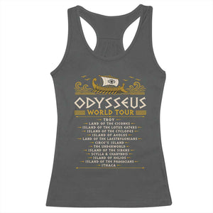 Odysseus World Tour Epic Journey Racerback Tank Top Funny Greek Mythology Odyssey History Gift