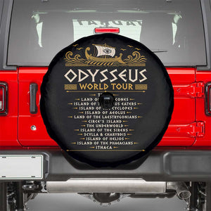 Odysseus World Tour Epic Journey Spare Tire Cover Funny Greek Mythology Odyssey History Gift
