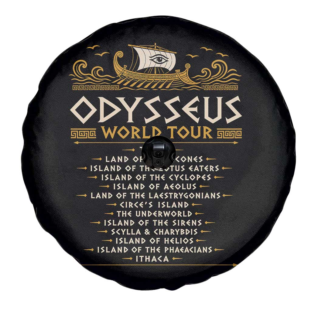 Odysseus World Tour Epic Journey Spare Tire Cover Funny Greek Mythology Odyssey History Gift